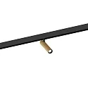 Skinne spot MATCH ON STREX 1.0 med adapter IP20, champagne, sort mat dæmpbar