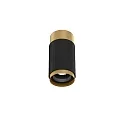 ceiling luminaire TRACE CEILING SURF 1.0 IP20, champagner, black matt dimmable