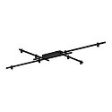 ceiling luminaire TRACE GRID 1.0 down, direct IP20, mat, deep black dimmable