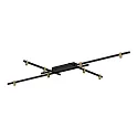 ceiling luminaire TRACE GRID 1.0 down, direct IP20, champagner, mat, deep black dimmable