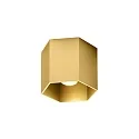 ceiling luminaire HEXO CEILING SURF 1.0 1 flame, DALI controllable IP20, gold dimmable