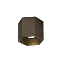 ceiling luminaire HEXO CEILING SURF 1.0 1 flame, DALI controllable IP20, bronze dimmable