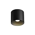 Loftlampe RAY CEILING SURF 1.0 1-flamme IP20, sort mat dæmpbar
