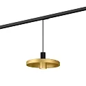 1-phase pendant luminaire ODREY ON TRACK 1.2 incl. 1-phase adapter GU10 IP20, gold, black matt