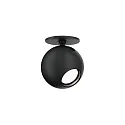 Loftlampe LECA 1.0 - 350MA kardanisk drejning, balleformet, halvt forsænket IP20, sort mat dæmpbar
