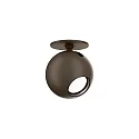 ceiling luminaire LECA 1.0 - 350MA cardanic swivelling, ball shaped, semi flush IP20, bronze dimmable