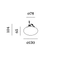 ceiling luminaire PERLEZ IP44 1.0 - Ø 13CM multipower, cambered, semi flush IP44 / IP20, white dimmable