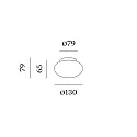 ceiling luminaire PERLEZ IP44 1.0 - Ø 13CM cambered, with spacer IP44, white dimmable