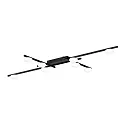 Loftlampe PERLEZ GRID 1.0 8-flammer IP20, sort mat dæmpbar