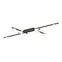 Loftlampe PERLEZ GRID 1.0 8-flammer IP20, bronze dæmpbar