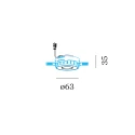 Wever & Ducré recessed spotlight current constant, adjustable, flush