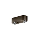 surface spotlight QITO 2.0 2 flames, cardanic IP20, brushed bronze dimmable
