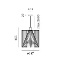 Wever & Ducré Pendel WIRO 3.8 WIRO CEILING SUSP E27 IP20, sort 