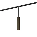 1-faset pendul HEXO ON TRACK 3.0 - PAR16 firkantet, lang, med adapter GU10 IP20, bronze dæmpbar
