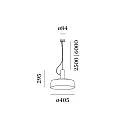 Wever & Ducré Pendel ROOMOR CABLE 1.3 - PAR16 - 600CM GU10 IP20, mat, kulsort dæmpbar
