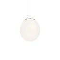 Pendel DRO SUSPENDED 2.0 - Ø 19.5CM E14 IP20, opal hvid, sort mat dæmpbar