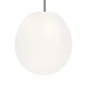 Pendel DRO SUSPENDED 4.0 - Ø 38.5CM E27 IP20, opal hvid, sort mat dæmpbar