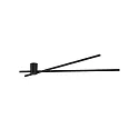 ceiling luminaire FIL SPIN 1.0 with jointed arm, indirect IP20, black matt dimmable
