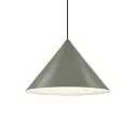 LED Design Pendant luminaire DINOR 2.0, Ø 57cm, 11W 1800-2850K, dimmable, green / grey white