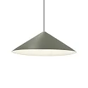 LED Design Pendant luminaire DINOR 3.0, Ø 76cm, 11W 1800-2850K, dimmable, green / grey white
