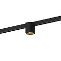 Skinne spot HEXO ON STREX 1.0 med adapter IP20, guld, sort mat 
