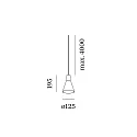 Wever & Ducré Pendel ODREY CEILING SUSP 1.4 PAR16 GU10 IP20, hvid mat 