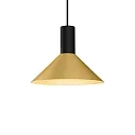 Pendel ODREY CEILING SUSP 1.6 PAR16 GU10 IP20, guld, sort mat 