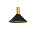 Pendel ODREY CEILING SUSP 1.6 PAR16 GU10 IP20, guld, sort mat 