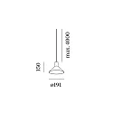 Wever & Ducré pendant luminaire ODREY CEILING SUSP 1.6 PAR16 GU10 IP20, gold, black matt 