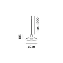 Wever & Ducré pendant luminaire ODREY CEILING SUSP 1.8 PAR16 GU10 IP20, white matt 
