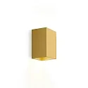 outdoor wall luminaire BOX MINI 1.0 GU10 IP20, gold dimmable
