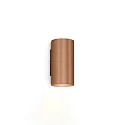 Væglampe RAY MINI 1.0 - PAR16 1-flamme GU10 IP20, kobber dæmpbar