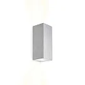 LED Wall luminaire TRAIN 2.0, 2-sided, 8W 3000K 510lm 36°, CRi >90, dimmable, aluminum brushed