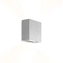 Væglampe CENTRAL 2.0 - UP&DOWN 2-flammer, flad IP20, aluminium børstet dæmpbar