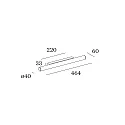 Væg- og Loftlampe MIRBA 1.0 IP44, sort, hvid dæmpbar