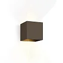 Væglampe BOX 2.0 up / down IP20, bronze dæmpbar