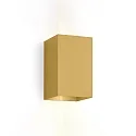 Væglampe BOX 3.0 up / down IP20, guld dæmpbar