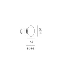 Wever & Ducré mirror luminaire PERLEZ CLIP IP44 1.0 - Ø 13CM IP44, white dimmable