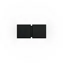 Væglampe CG SQUARE 2P SMALL G9 IP20, sort mat