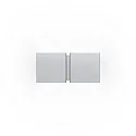 Væglampe CG SQUARE 2P SMALL G9 IP20, aluminium børstet