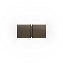 Væglampe CG SQUARE 2P SMALL G9 IP20, bronze