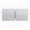 wall luminaire CG SQUARE 2G BIG E27 IP20, brushed aluminium