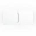 Væglampe CG SQUARE 2G BIG E27 IP20, hvid mat