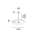 Wever & Ducré Pendel MIRRO CEILING SUSP 2.0 E27 IP20, aluminium, sort mat 
