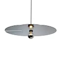 Pendel MIRRO 3.0 stor E27 IP20, chrom, sort dæmpbar