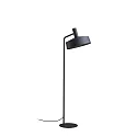 Standerlampe ROOMOR FLOOR 1.3 - PAR16 / SHADE 3.0 med afbryder, med stik, justerbar GU10 IP20, mat, kulsort 