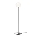 Standerlampe DRO FLOOR 3.0 - 165CM med afbryder, med ledningsdæmper E27 IP20, opal hvid, sort mat dæmpbar