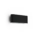 outdoor wall luminaire KIOSK 1.0 up / down, with lens optics IP65, black matt dimmable