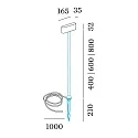 Udendørs lampe KIOSK 1.2 2-flammer, justerbar, uden sokkel IP65, bronze, mat dæmpbar
