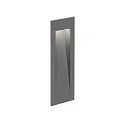 Vægindbygningslampe ORIS OUTDOOR WALL REC 0.7 / 350/500/700MA down, konstant strøm, indirekte IP65, grå, mat 